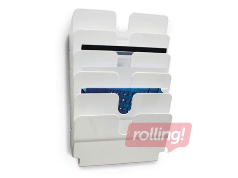 Prospektu turētājs Durable Flexiplus 6, A4, balts, horizontāls