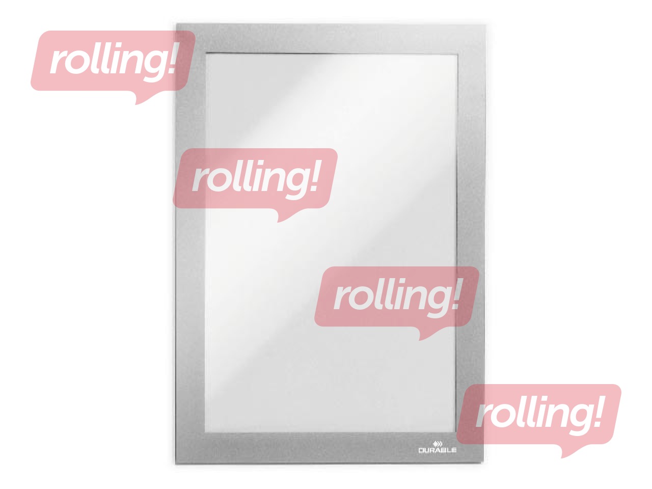 Informācijas kabata, pašlīpoša Duraframe  A5, ar sudraba rāmi, 2 gab