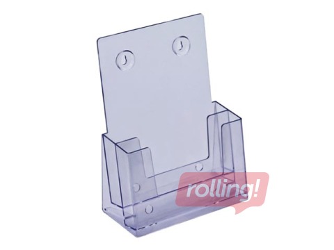 Bukletu turētājs, brīvi stāvošs vai stiprināms pie sienas, ar 2 kabatām, A5