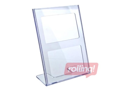 Prospektu turētājs, L-veida, A4, vertikāls