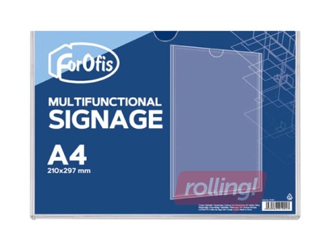 Informatīva plāksne, horizontāla, A4