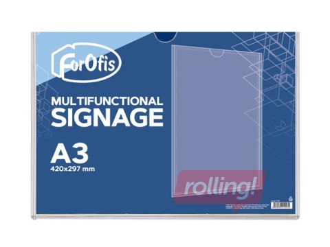 Informatīva plāksne, horizontāla, A3