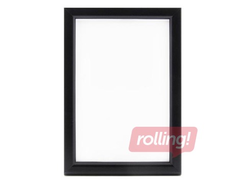 Foto rāmis Aura, A4, plastikāta, melns