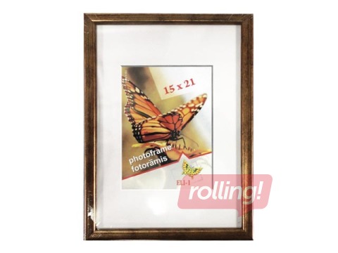 Foto rāmis Aura, A5, plastikāta, antīks zelts