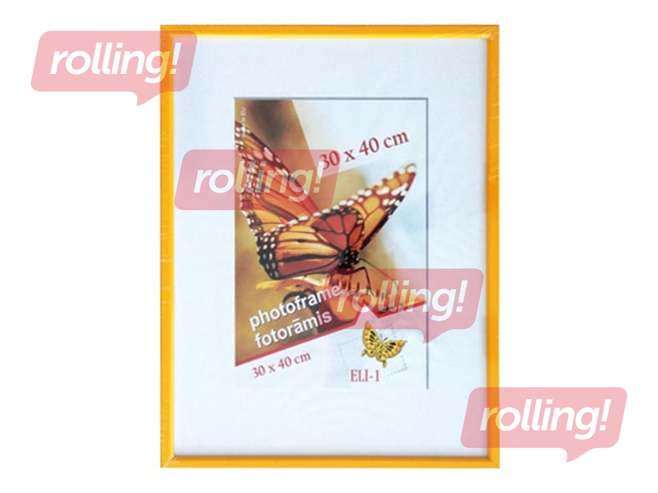 Foto rāmis Aura, A3, plastikāta, dzeltens