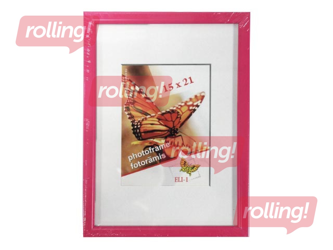 Foto rāmis Aura, A5, plastikāta, rozā