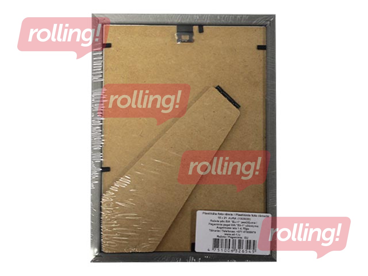 Foto rāmis Aura, A5, plastikāta, sudraba