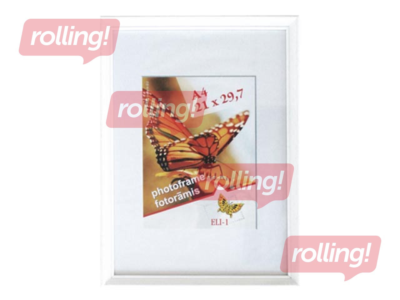 Foto rāmis Spring, A4, koka, balts