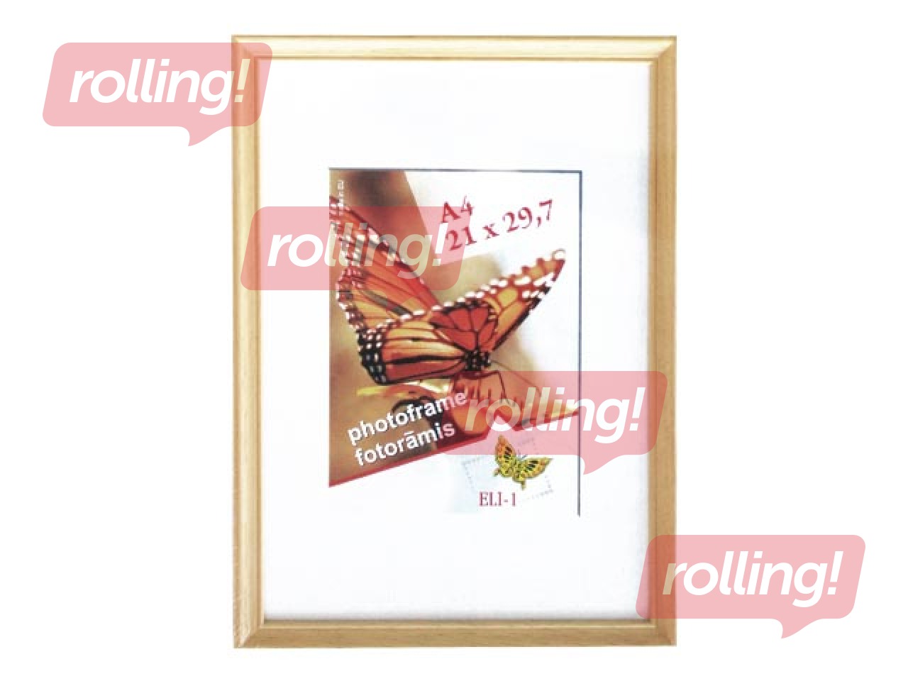 Foto rāmis Spring, A4, koka, dabīgs koks