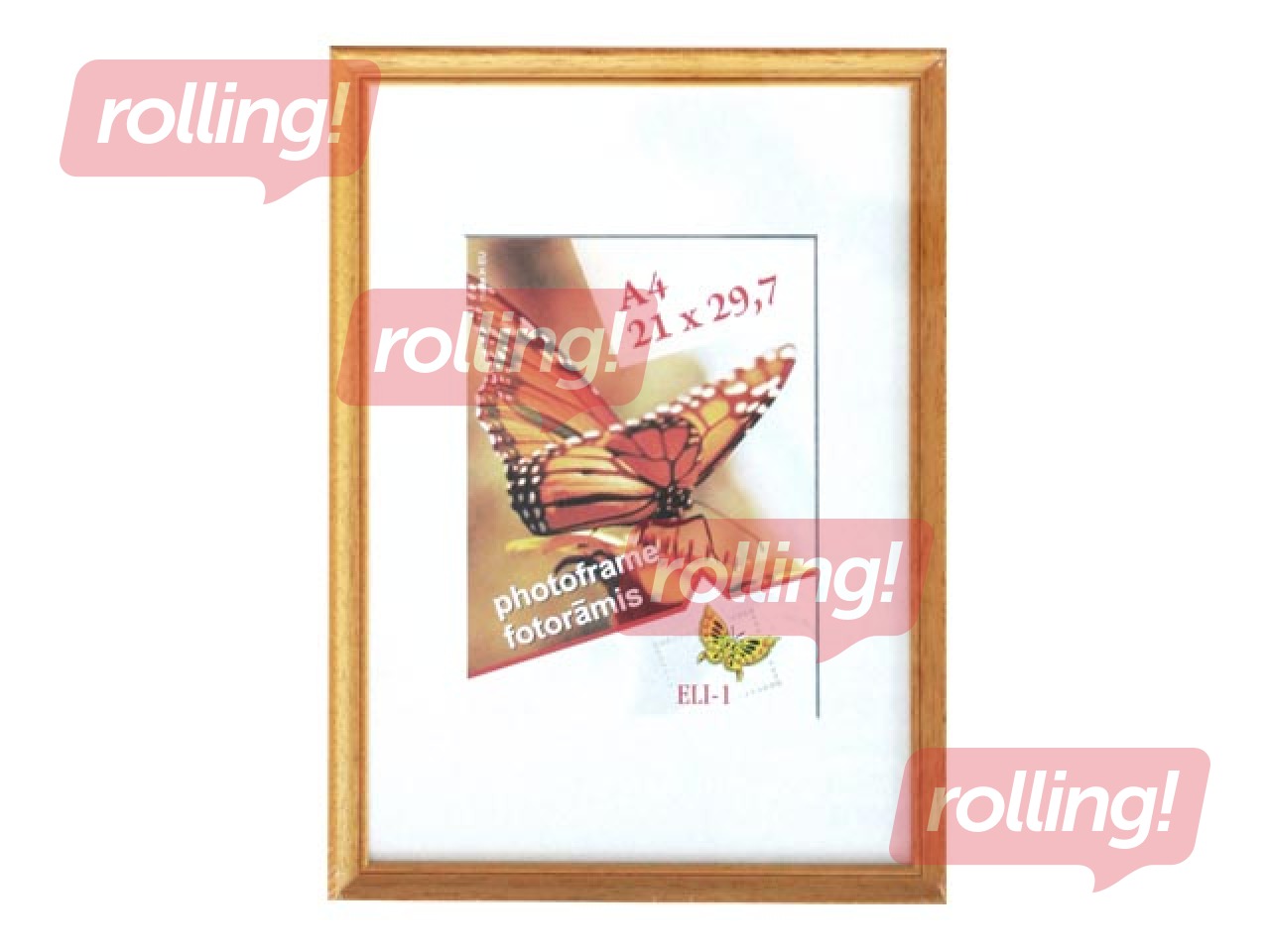 Foto rāmis Spring, A4, koka, dzeltenbrūns