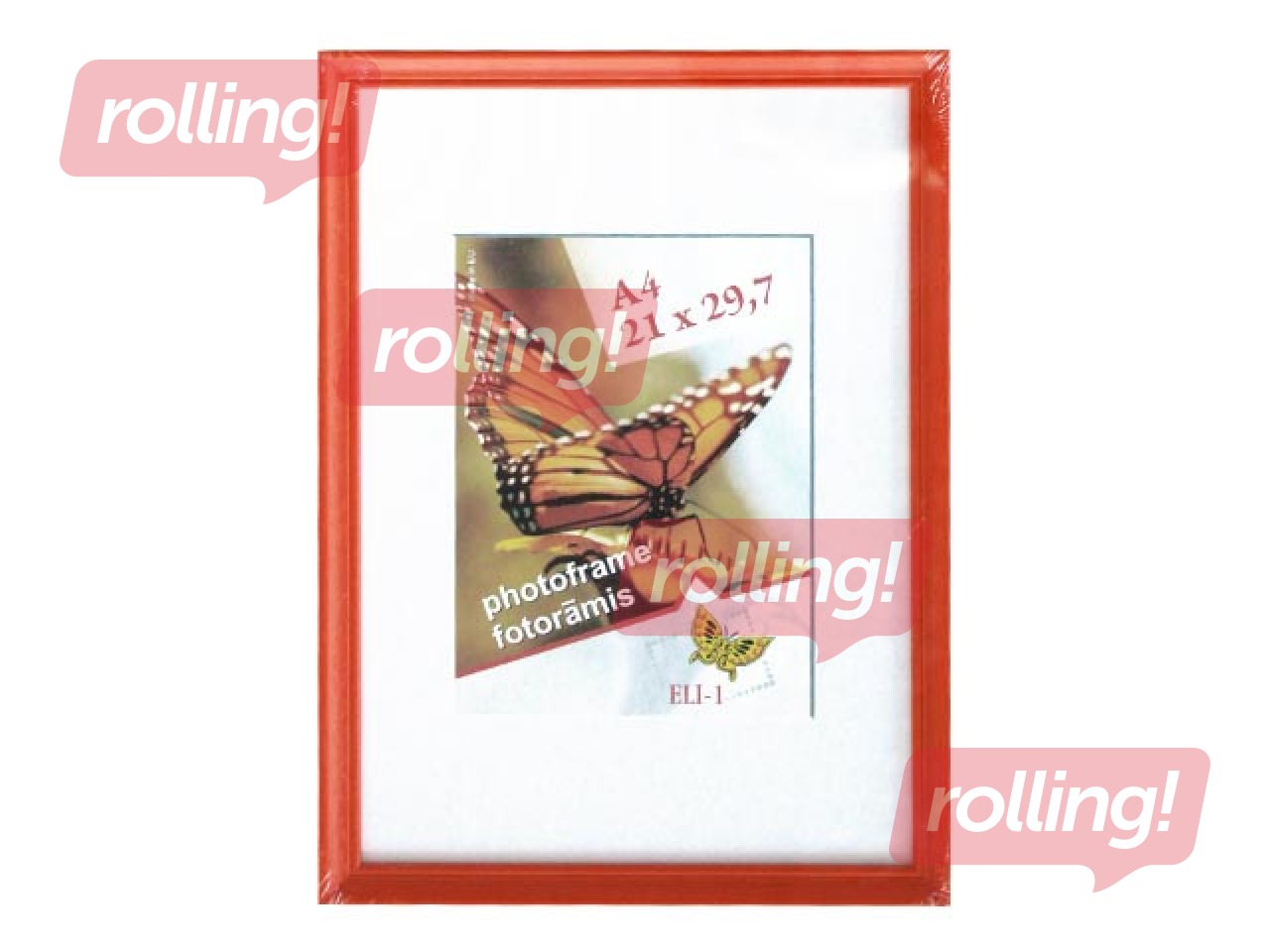 Foto rāmis Spring, A4, koka, oranžs