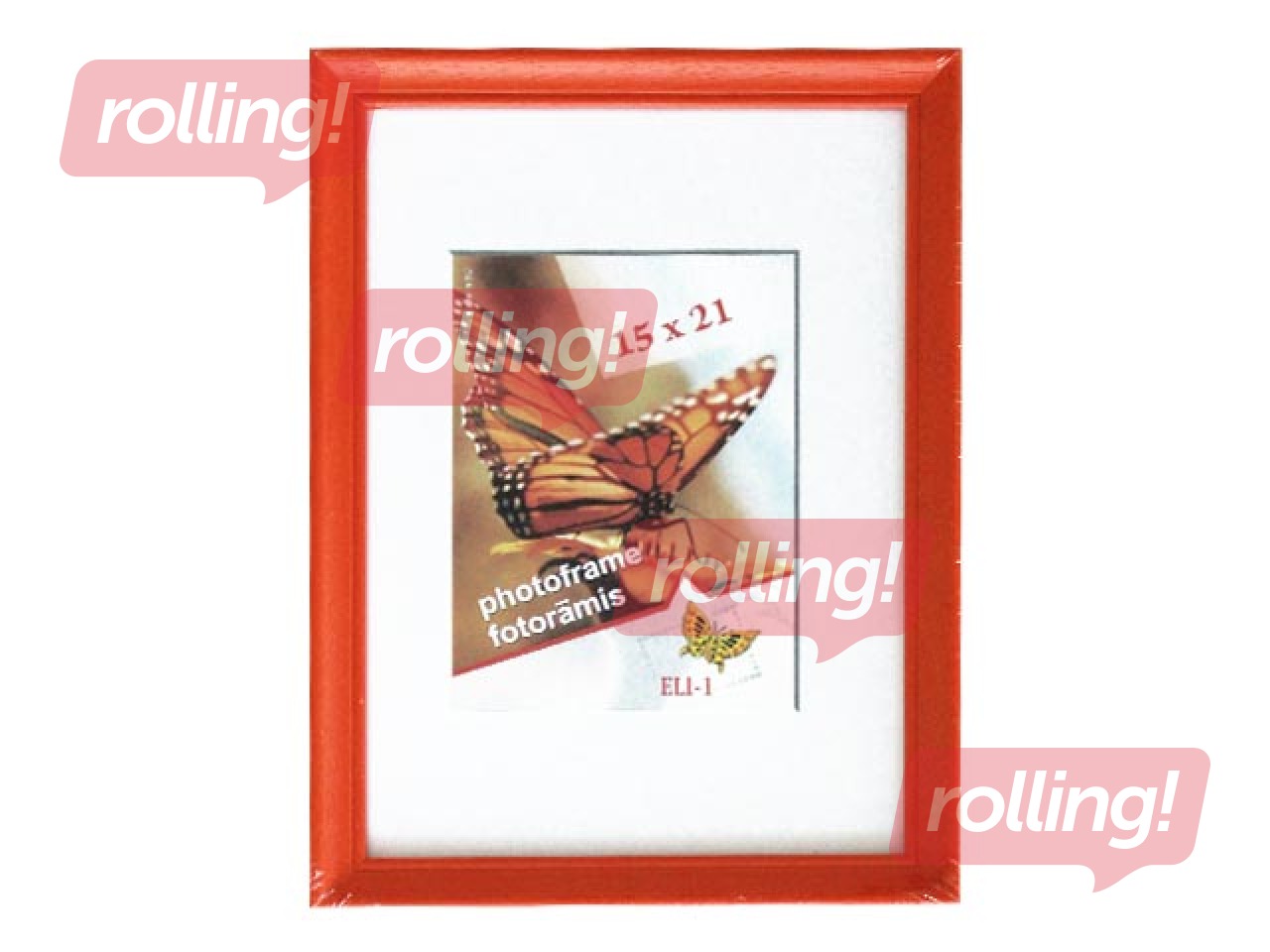 Foto rāmis Spring, A5, koka, oranžs