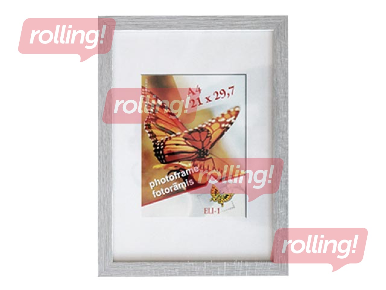 Foto rāmis Naturale, A4, koka, gaiši pelēks