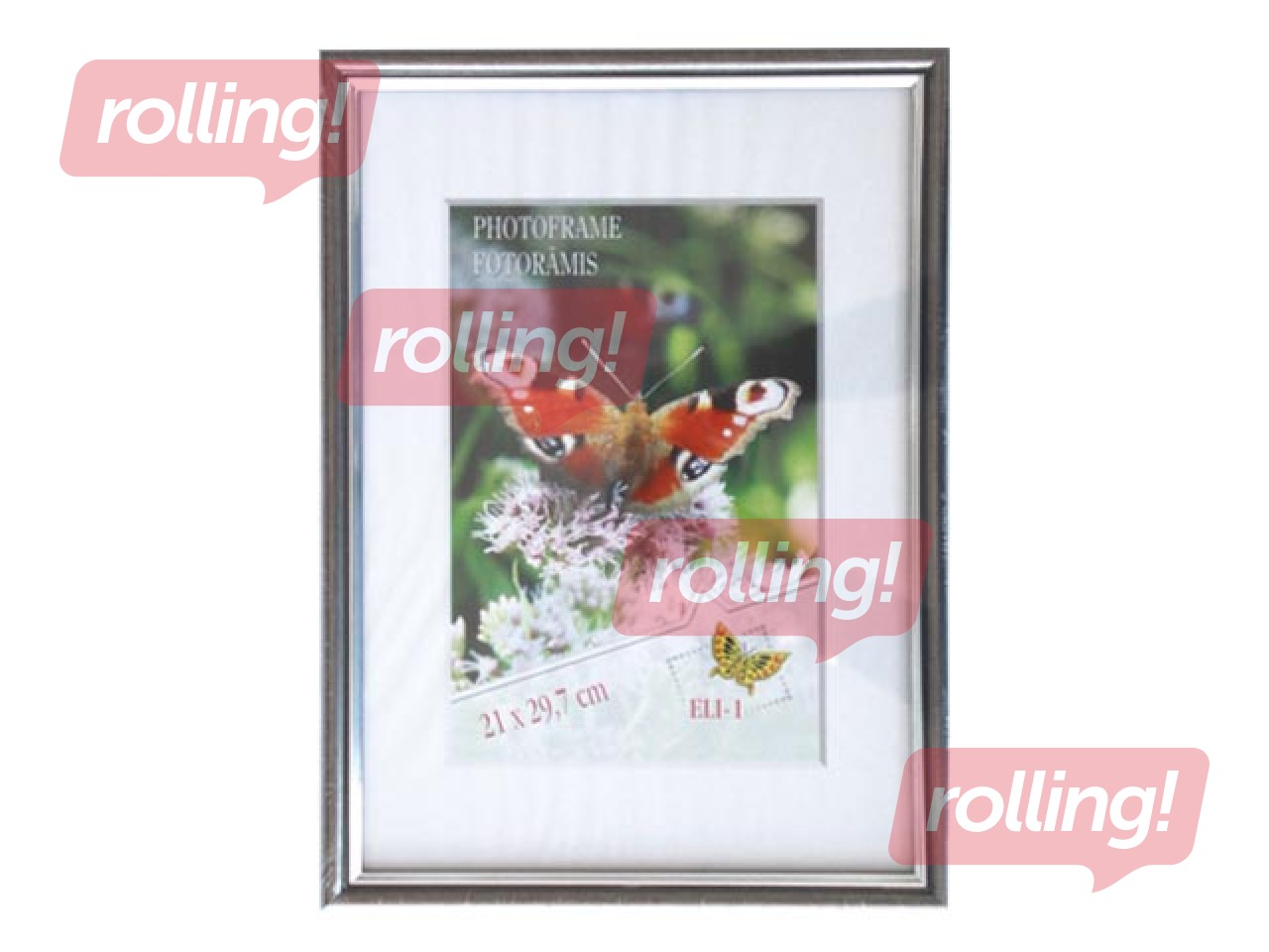 Foto rāmis Eco, A4, plastikāta, sudraba 