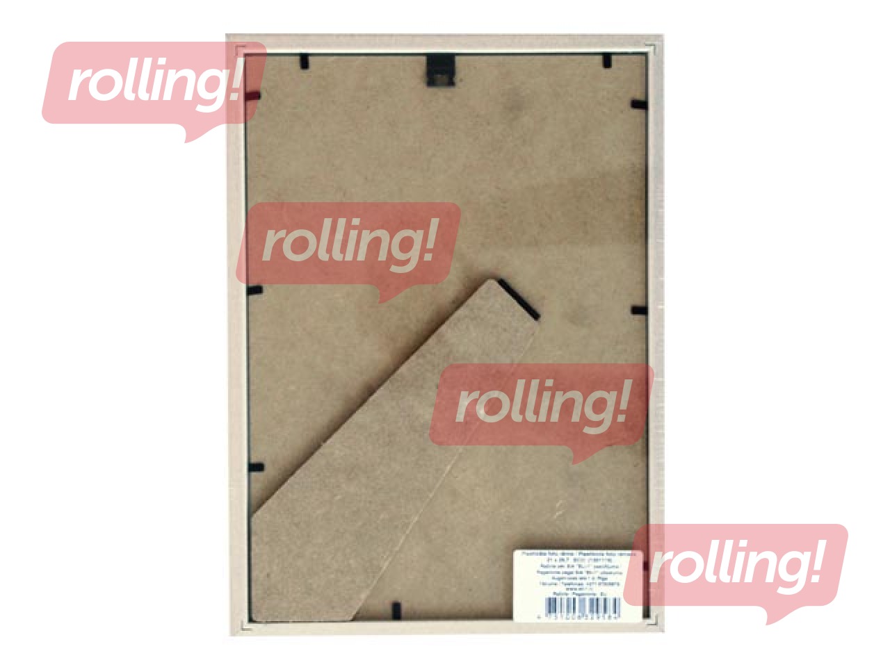 Foto rāmis Osaka, A4, plastikāta, balts ar zeltītu rakstu