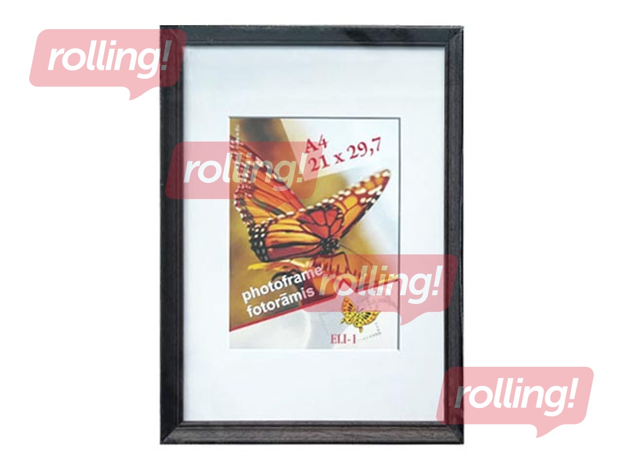 Foto rāmis Spring, A4, koka, tumši brūns