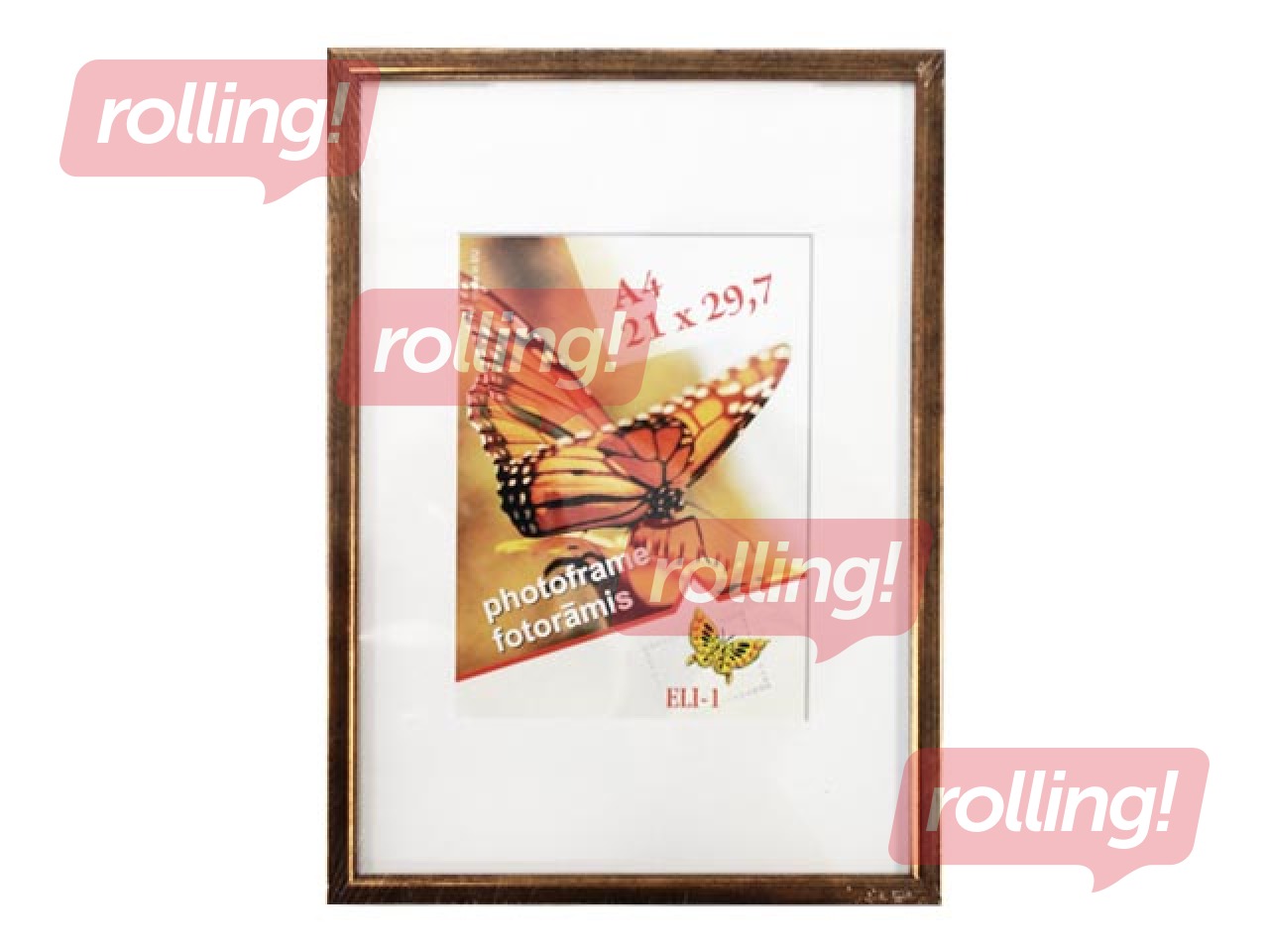 Foto rāmis Aura, A4, plastikāta, antīks zelts