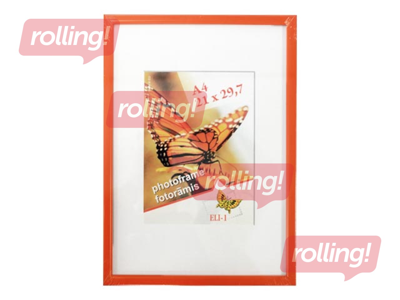 Foto rāmis Aura, A4, plastikāta, oranžs