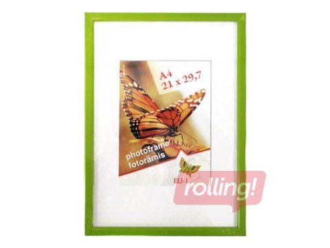 Foto rāmis Aura, A4, plastikāta, gaiši zaļš