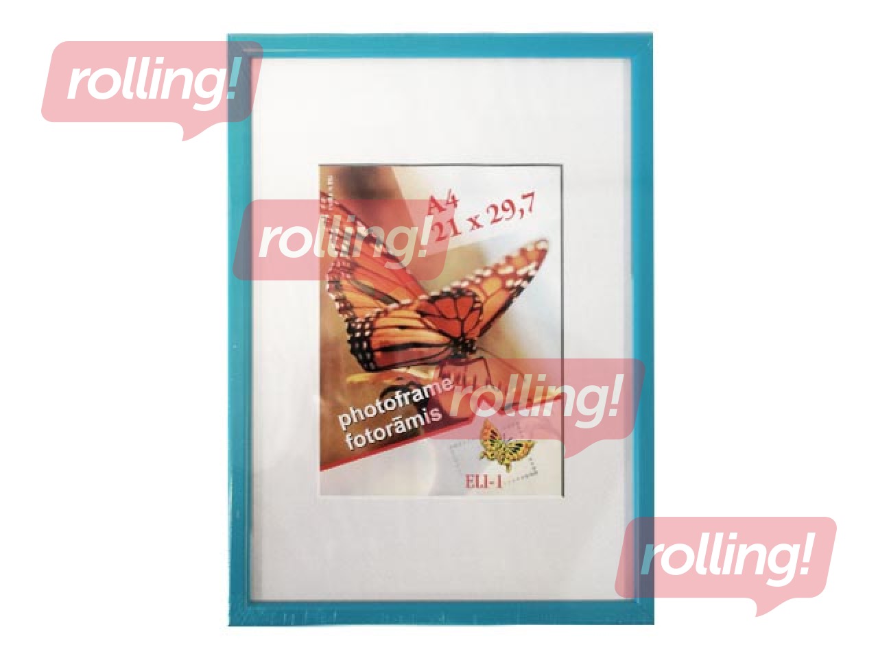 Foto rāmis Aura, A4, plastikāta, gaiši zils