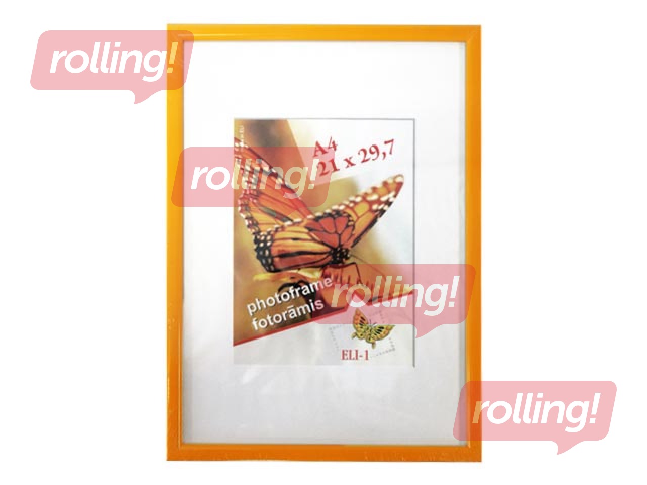 Foto rāmis Aura, A4, plastikāta, dzeltens