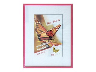 Foto rāmis Aura, A3, plastikāta, rozā