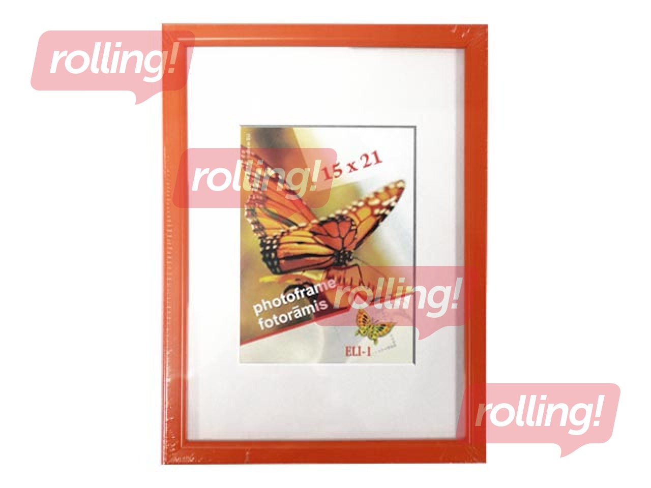 Foto rāmis Aura, A5, plastikāta, oranžs