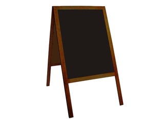 Abpusēja krīta tāfele stends koka rāmī, 50 x 70 cm