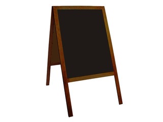 Abpusēja krīta tāfele stends koka rāmī, 60 x 120 cm