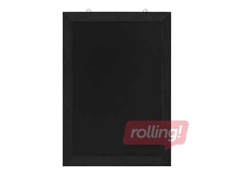 Sienas krīta tāfele Europel, koka rāmī, 42x60cm, melna