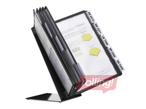 Galda displejs Durable Vario, 10 melnas kabatas