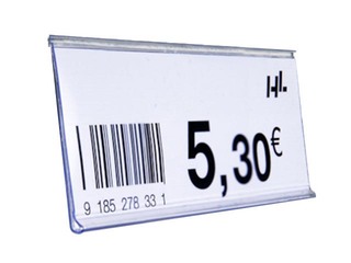 Cenu sloksne ar līmlentu, 39x885 mm