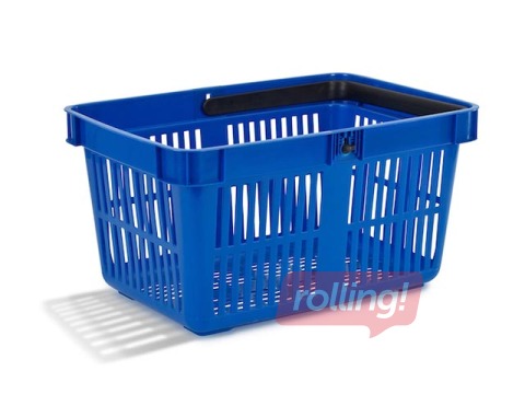 Iepirkumu grozs, zils, 27L