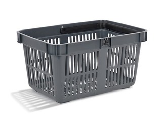 Iepirkumu grozs, tumši pelēks, 27L