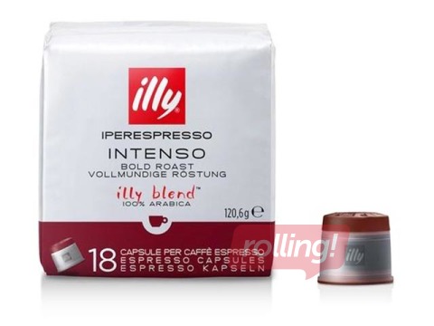 Kafijas kapsulas Illy Intenso, IperEspresso, 18gab