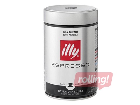 Kafija maltā Illy, tumši grauzdēta, 250g