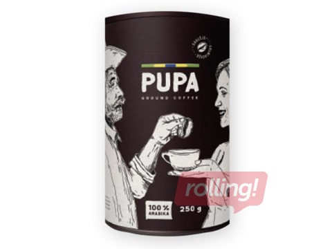 Kafija maltā Pupa,  metāla bundžā, 250g