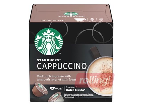 Kafijas kapsulas Starbucks Cappuccino, Dolce Gusto, 12gab