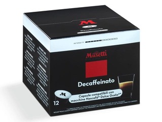 Kafijas kapsulas Musetti Dek, bezkofeīna, Dolce Gusto, 12gab