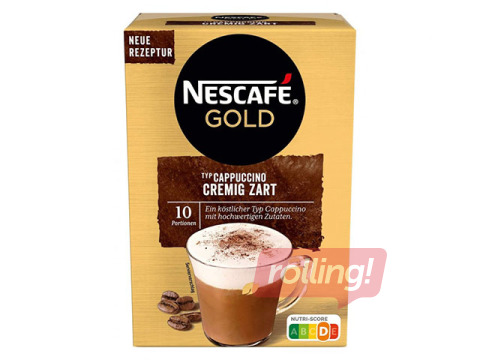 Šķīstošā kafija Nescafe Gold Cappuccino Creamy, 10x14g, 140g 