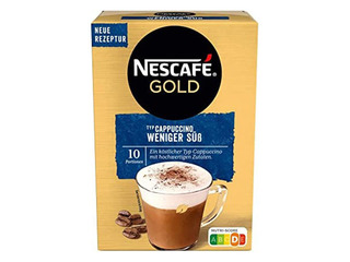 Šķīstošā kafija Nescafe Gold Cappuccino, 10x12.5g, 125g 