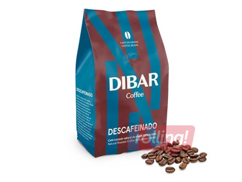 Kafijas pupiņas Dibar Descafeinado, 500g