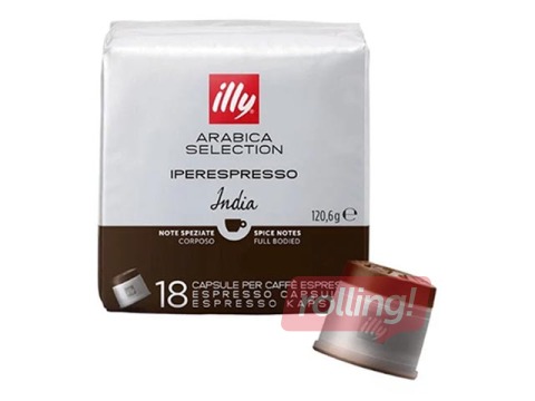 Kafijas kapsulas Illy IperEspresso, India, 18gab