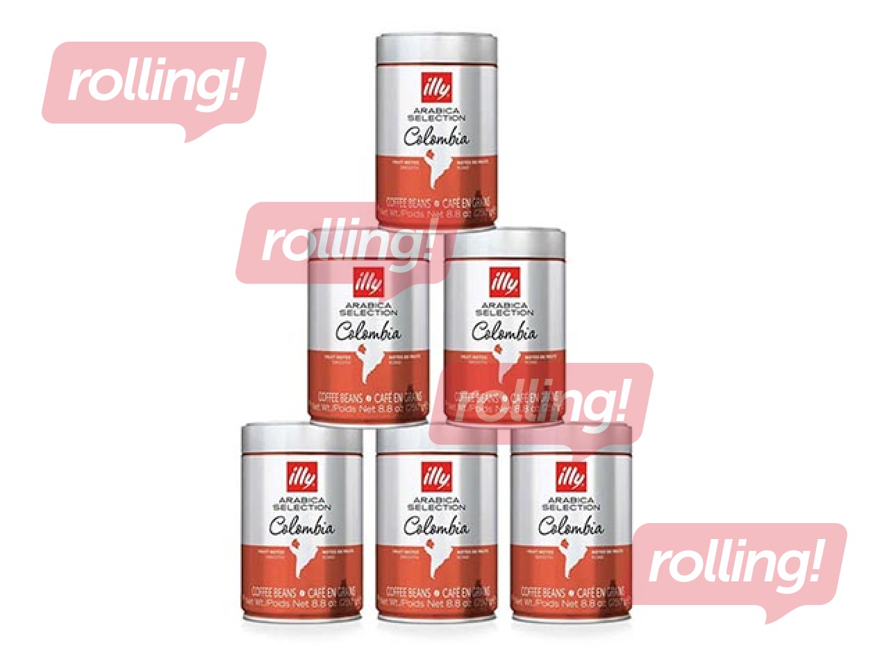 Kafijas pupiņas Illy Arabica Selection, Kolumbija, 250g