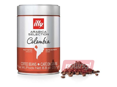 Kafijas pupiņas Illy Arabica Selection, Kolumbija, 250g