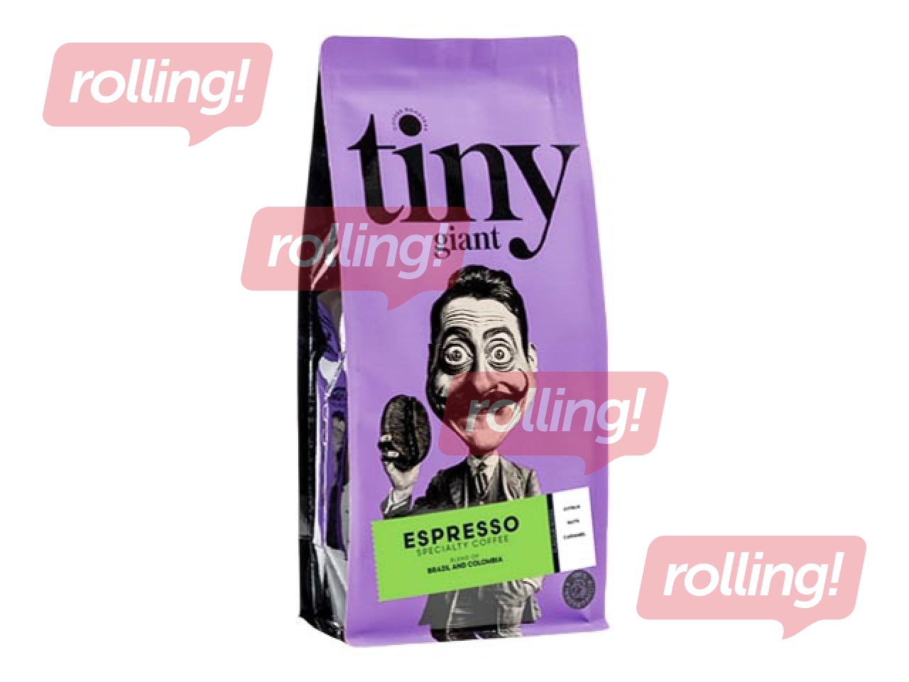 Kafijas pupiņas Tiny Giant, Espresso, maisījums - Brazīlija un Kolumbija, 1kg