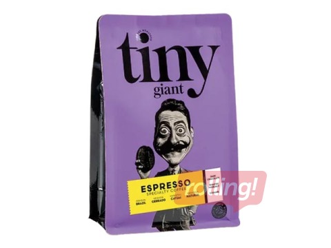 Kafija maltā Tiny Giant, Espresso, viena reģiona, Brazīlija, 250g