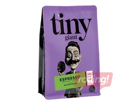 Kafija maltā Tiny Giant, Espresso, maisījums - Brazīlija un Kolumbija, 250g