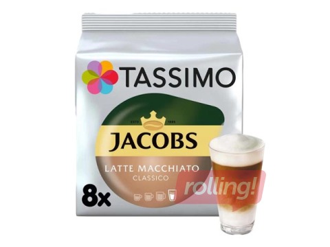 Kafijas kapsulas Jacobs Tassimo Latte Macchiato Classico, 8gab