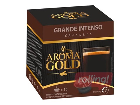 Kafijas kapsulas Aroma Gold Grande Intenso, 16gab